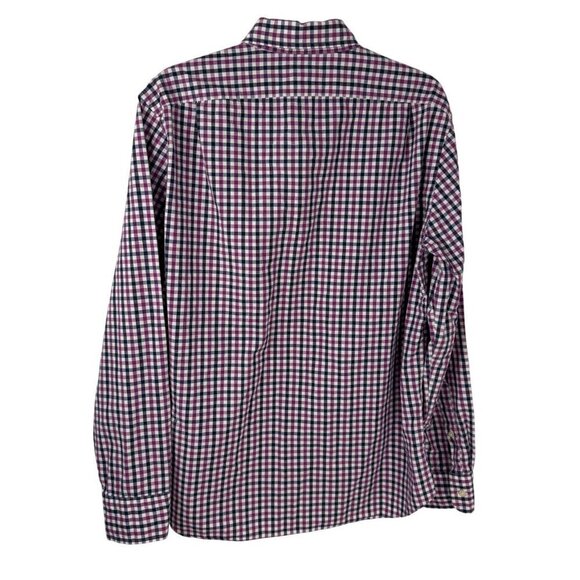 Tailored by J. Crew Factory Plaid Slim Button Down Shirt Business Casual Men's L - Picture 2 of 7